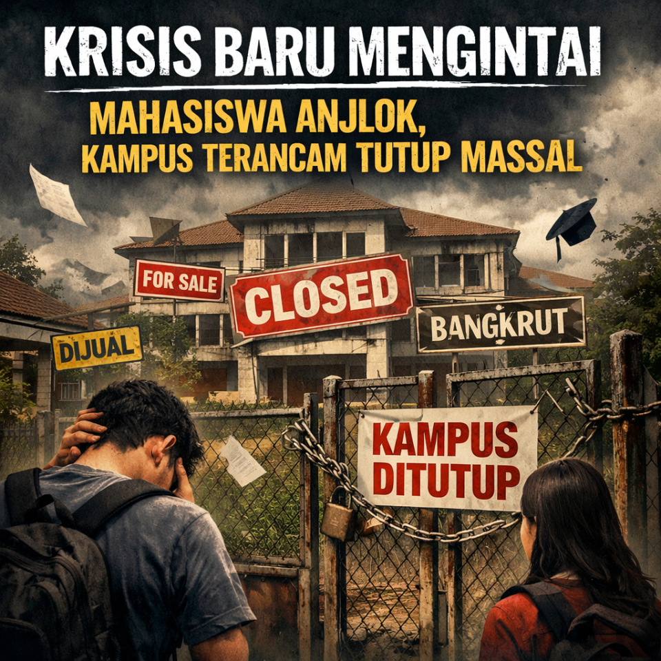 Krisis Baru Mengintai: Mahasiswa Anjlok, Kampus Terancam Tutup Massal