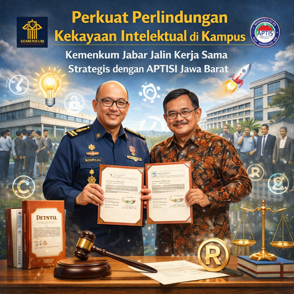 Perkuat Perlindungan Kekayaan Intelektual di Kampus, Kemenkum Jabar Jalin Kerja Sama Strategis dengan APTISI Jawa Barat