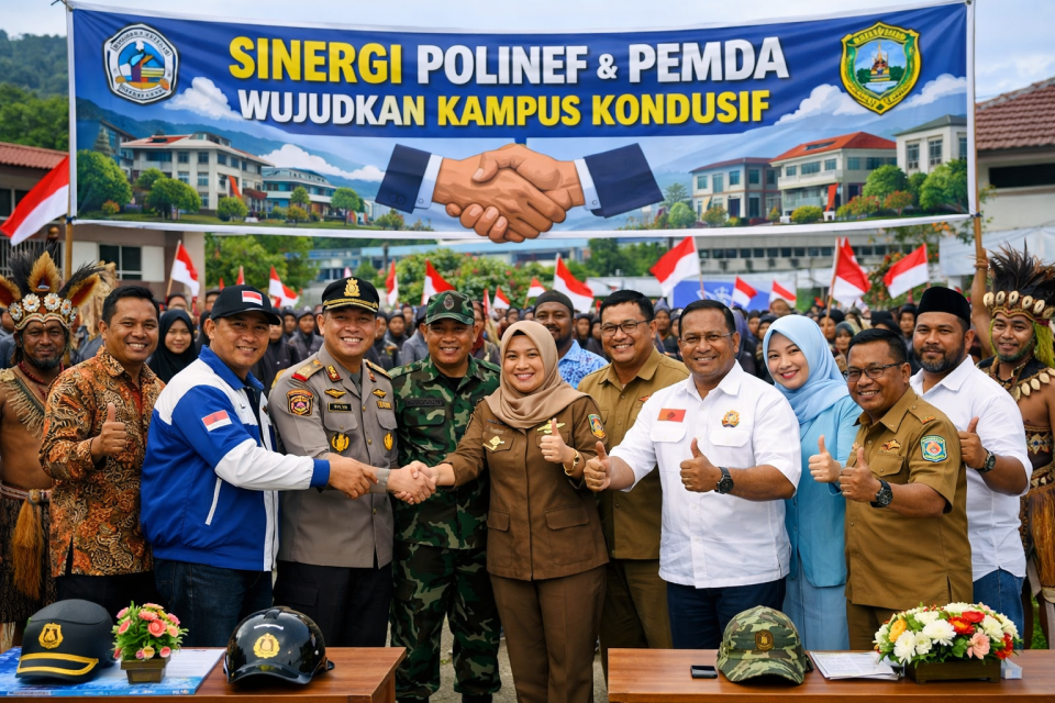 Sinergi Polinef dan Pemda Wujudkan Kampus Kondusif