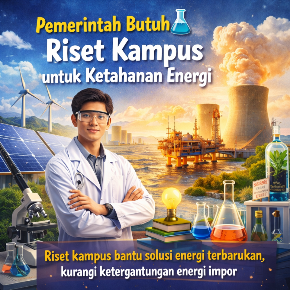Pemerintah Butuh Riset Kampus untuk Ketahanan Energi