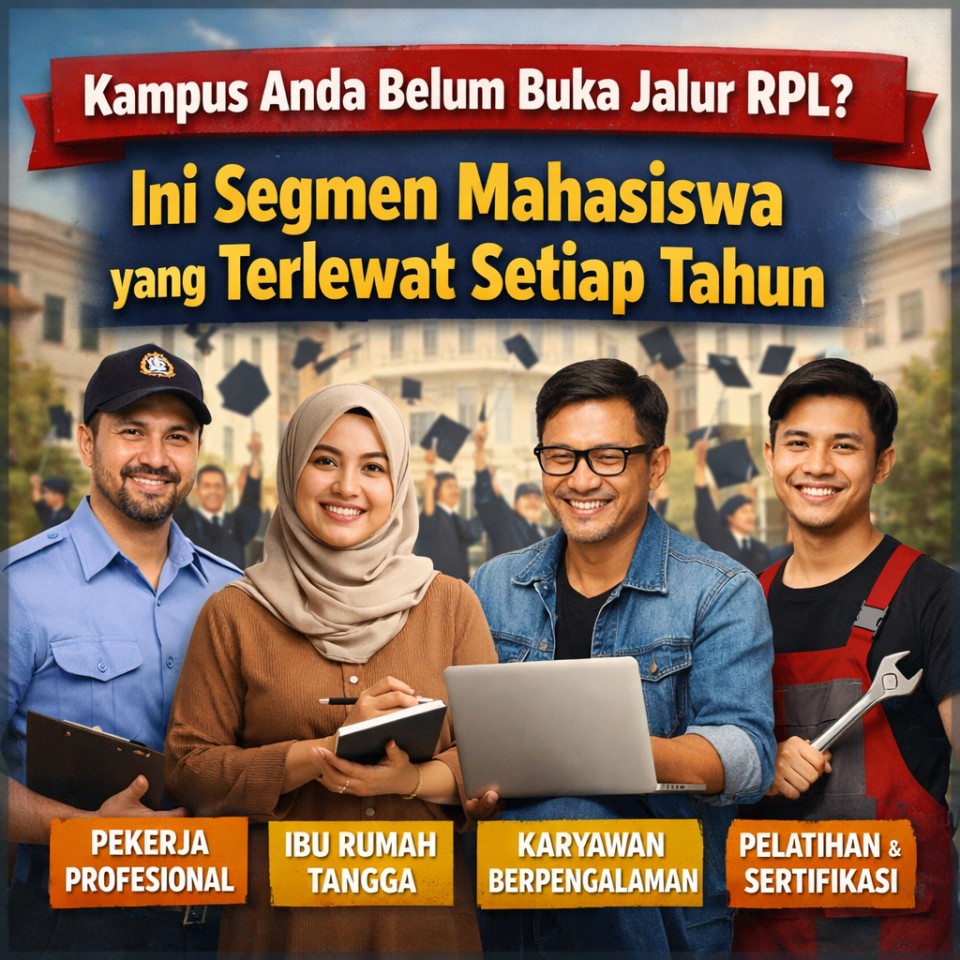 Kampus Anda Belum Buka Jalur RPL? Ini Segmen Mahasiswa yang Terlewat Setiap Tahun