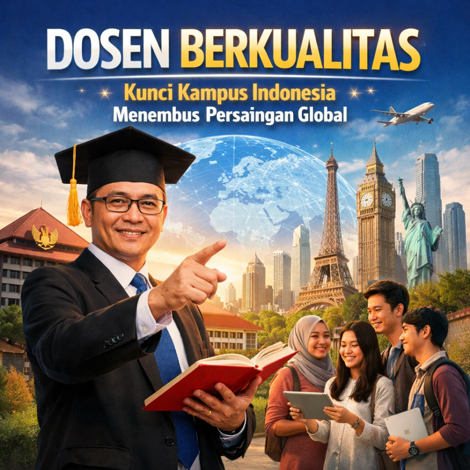 Dosen Berkualitas, Kunci Kampus Indonesia Menembus Persaingan Global