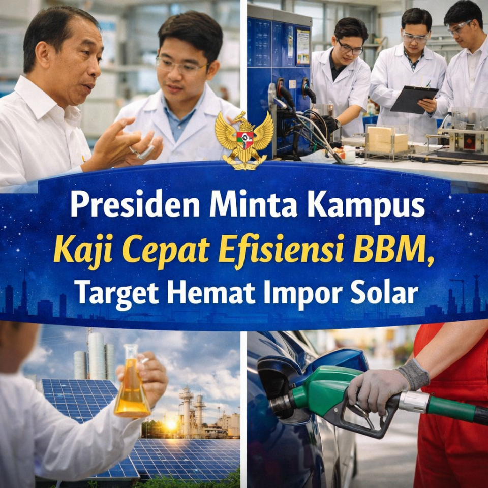 Presiden Minta Kampus Kaji Cepat Efisiensi BBM, Target Hemat Impor Solar