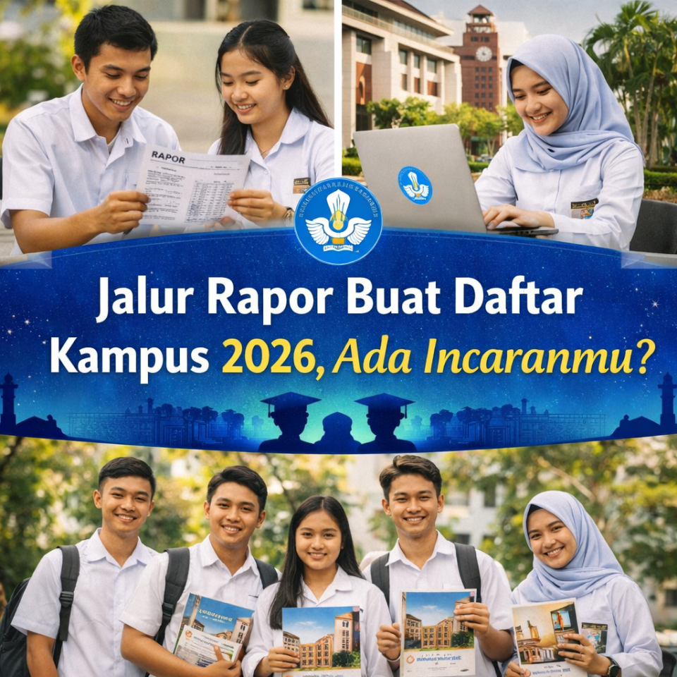 Jalur Rapor Buat Daftar Kampus 2026, Ada Incaranmu?