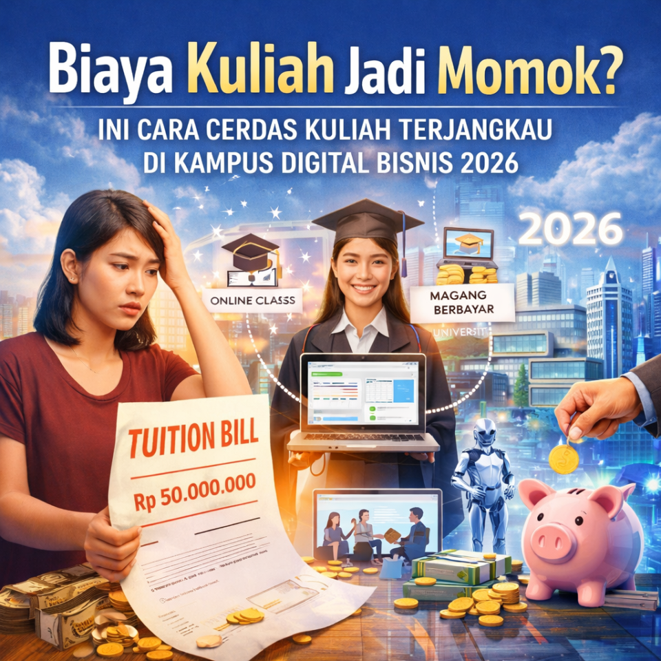 Biaya Kuliah Jadi Momok? Ini Cara Cerdas Kuliah Terjangkau di Kampus Digital Bisnis 2026