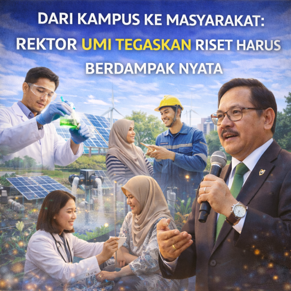 Dari Kampus ke Masyarakat: Rektor UMI Tegaskan Riset Harus Berdampak Nyata