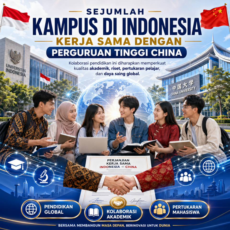 Sejumlah Kampus di Indonesia Kerja Sama dengan Perguruan Tinggi China untuk Perkuat Pendidikan Global