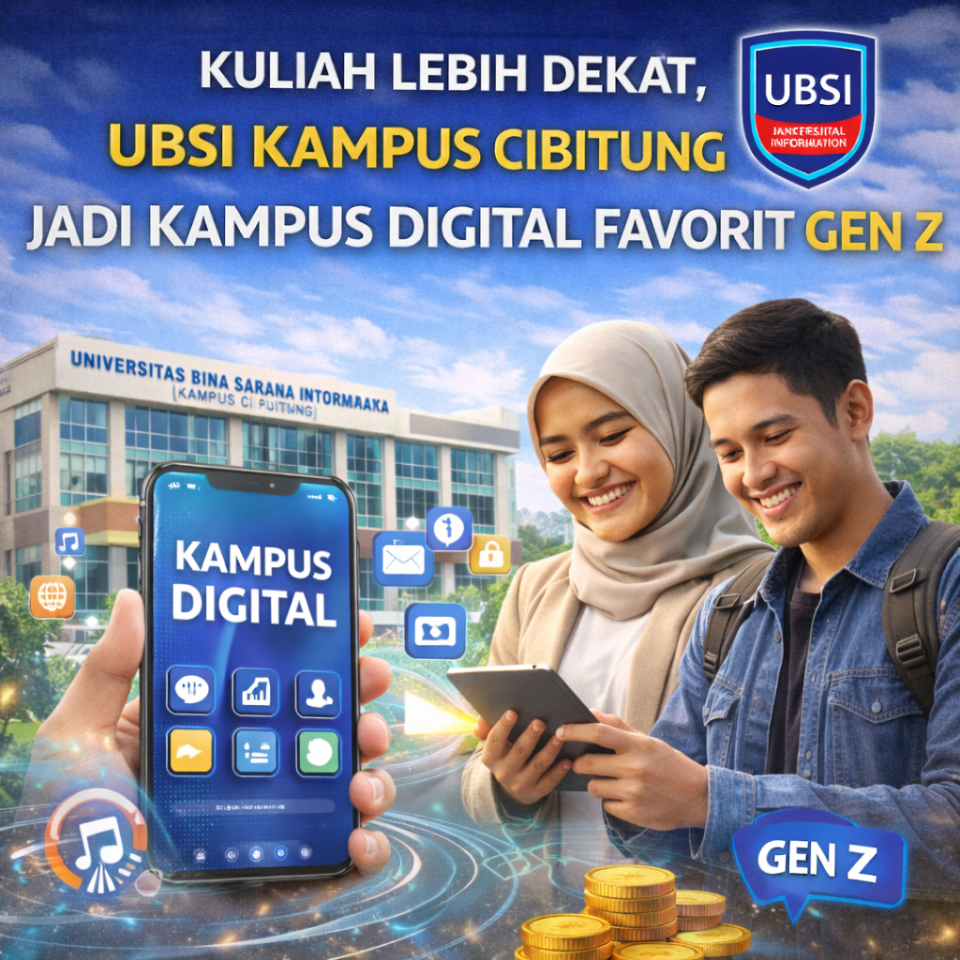 Kuliah Lebih Dekat, UBSI Kampus Cibitung Jadi Kampus Digital Favorit Gen Z