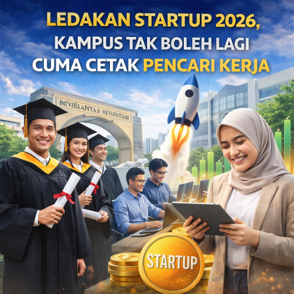 Ledakan Startup 2026, Kampus Tak Boleh Lagi Cuma Cetak Pencari Kerja