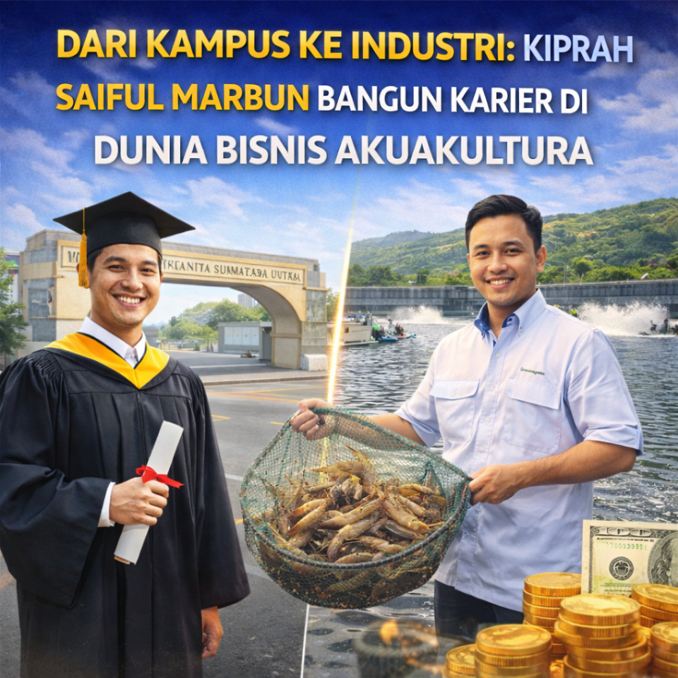 Dari Kampus ke Industri: Kiprah Saiful Marbun Bangun Karier di Dunia Bisnis Akuakultur