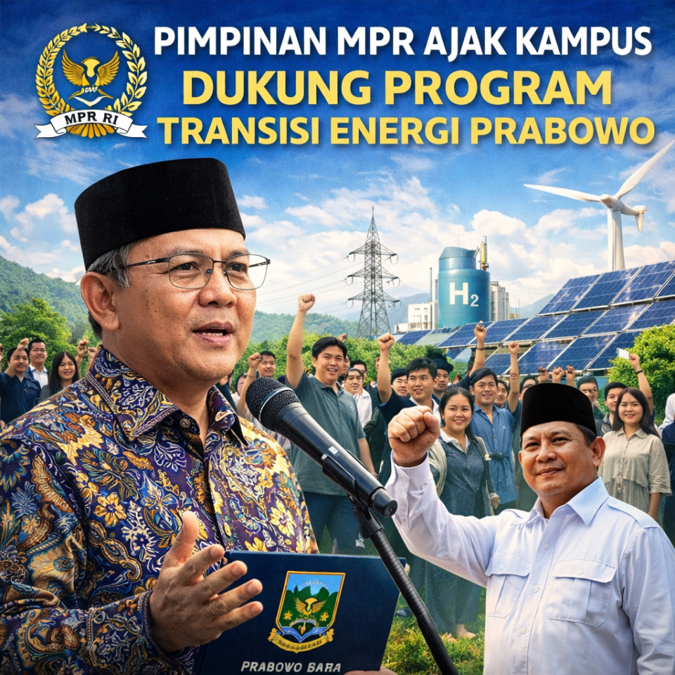 Pimpinan MPR Ajak Kampus Dukung Program Transisi Energi Prabowo