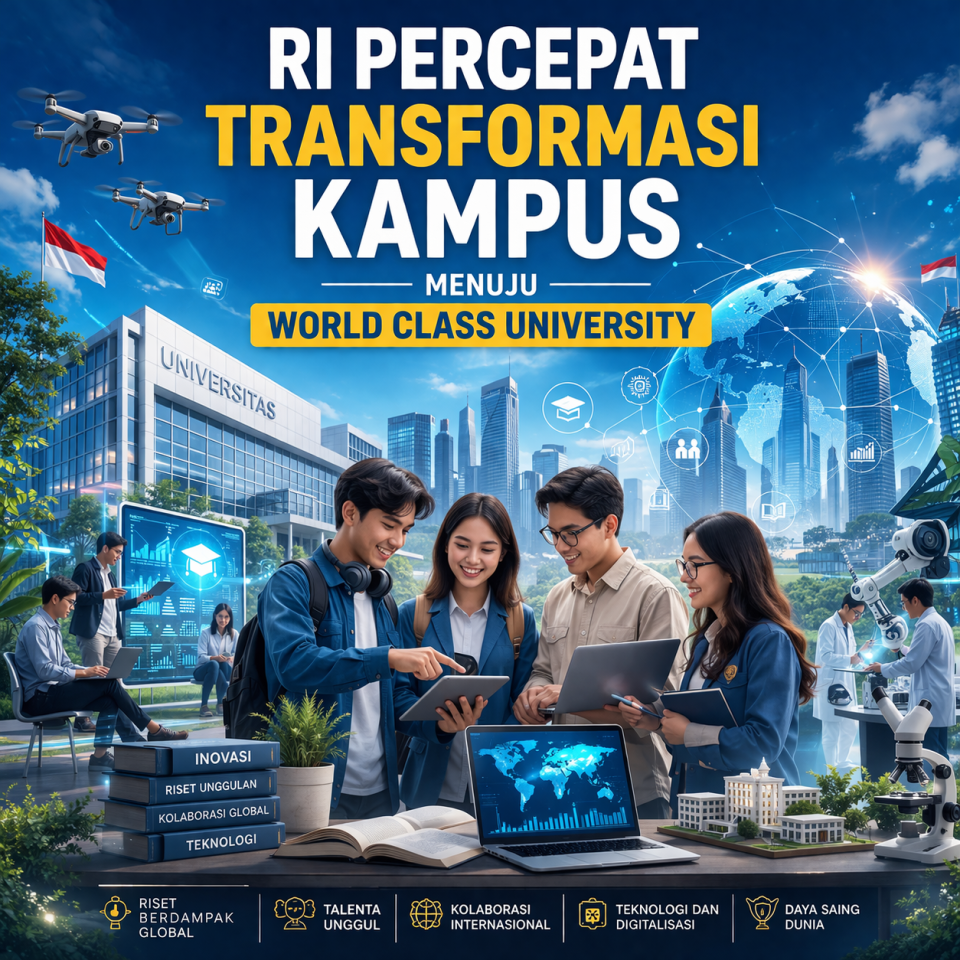 RI Percepat Transformasi Kampus Menuju World Class University