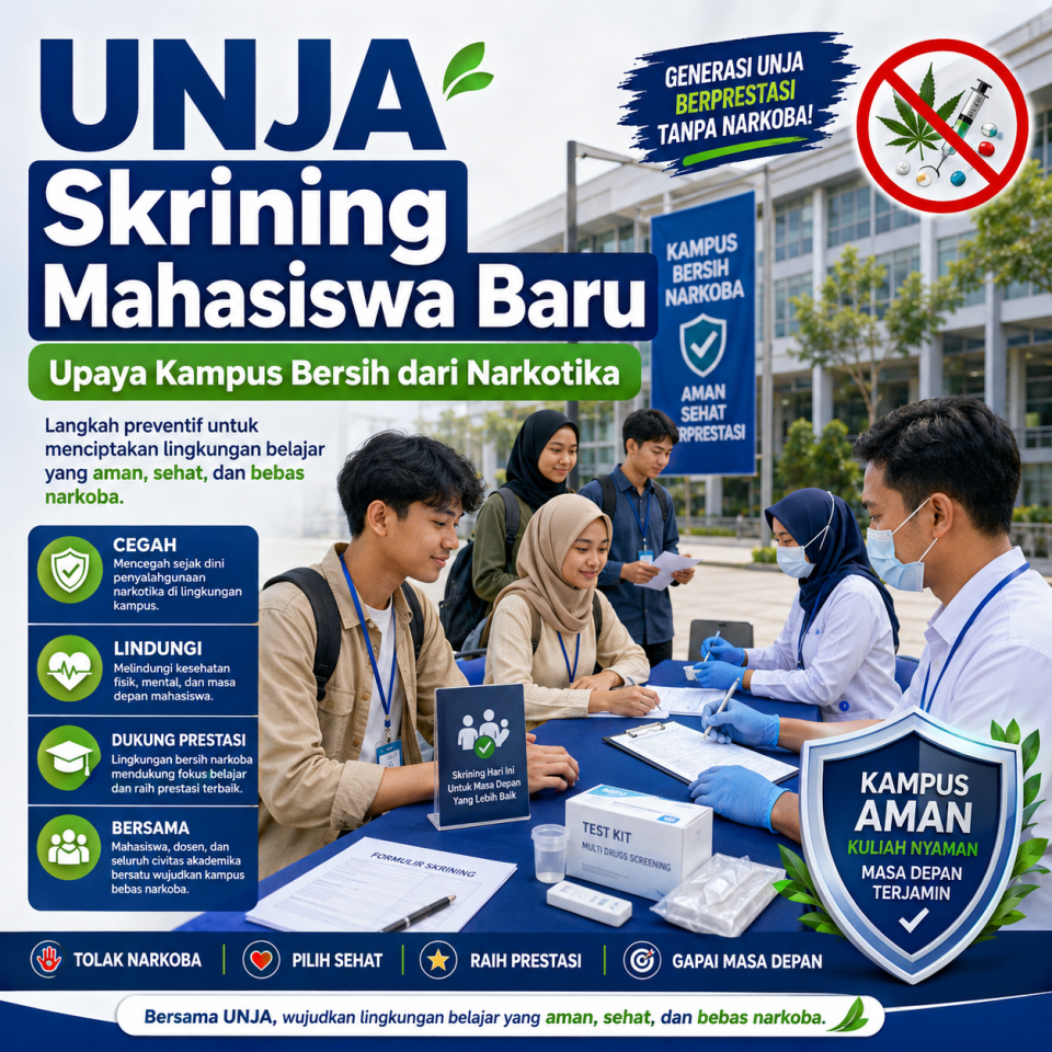 UNJA Skrining Mahasiswa Baru, Upaya Kampus Bersih dari Narkotika