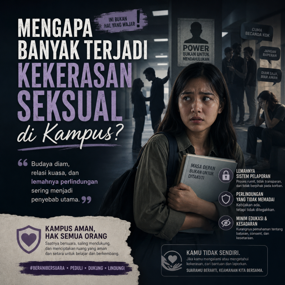 Mengapa Banyak Terjadi Kekerasan Seksual di Kampu