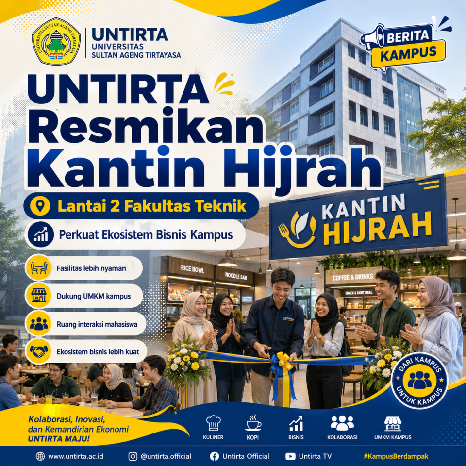 UNTIRTA Resmikan Kantin Hijrah Lantai 2 Fakultas Teknik, Perkuat Ekosistem Bisnis Kampus